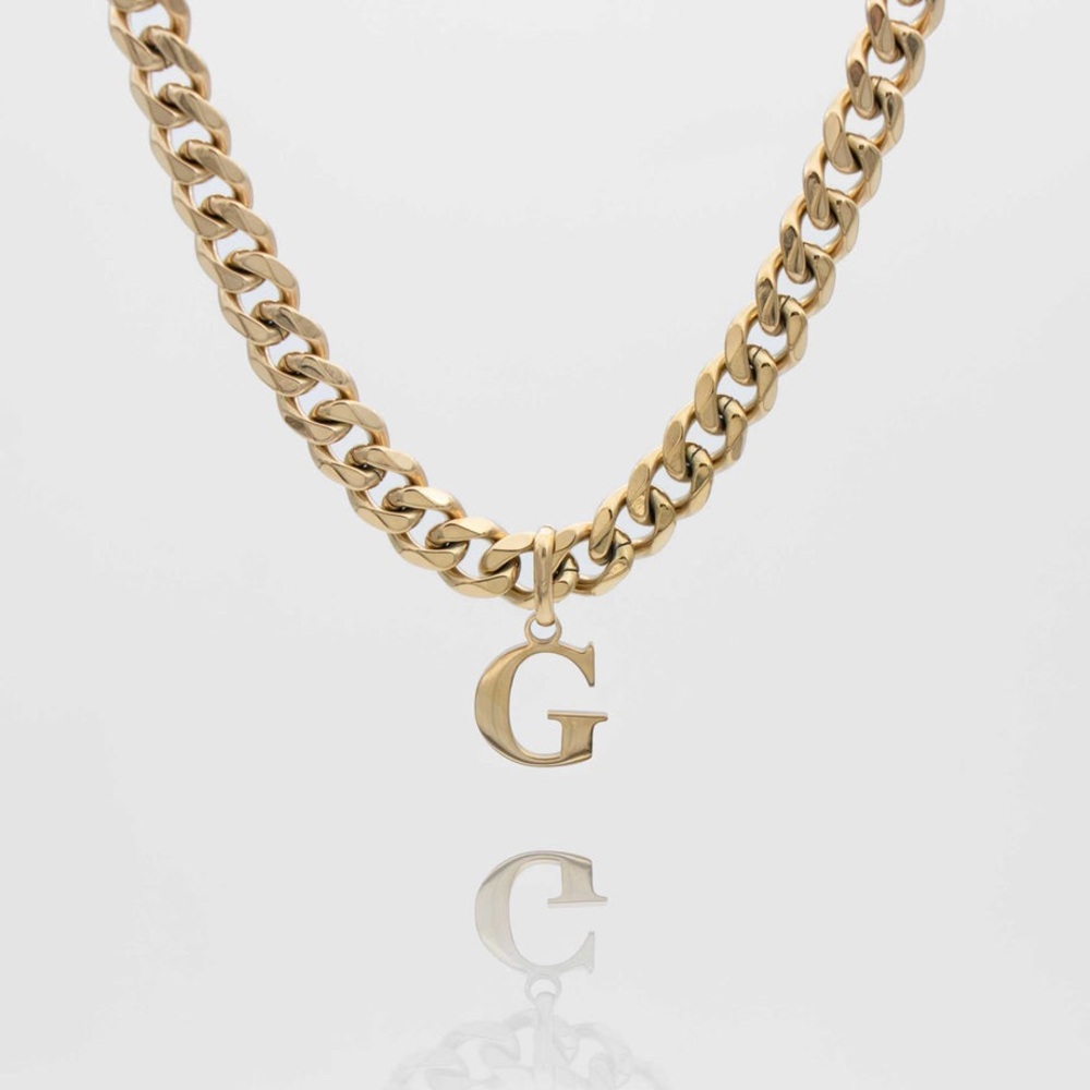 NWB Gold Cuban Link Letter ‘G’ Necklace